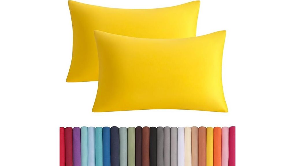 yellow microfiber king pillowcases