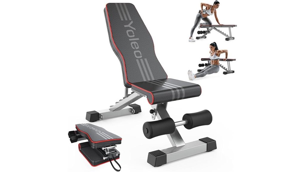 yoleo adjustable foldable bench