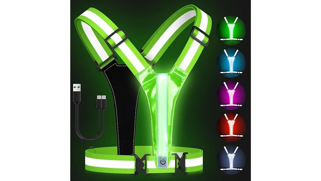 zacro led 5 color vest