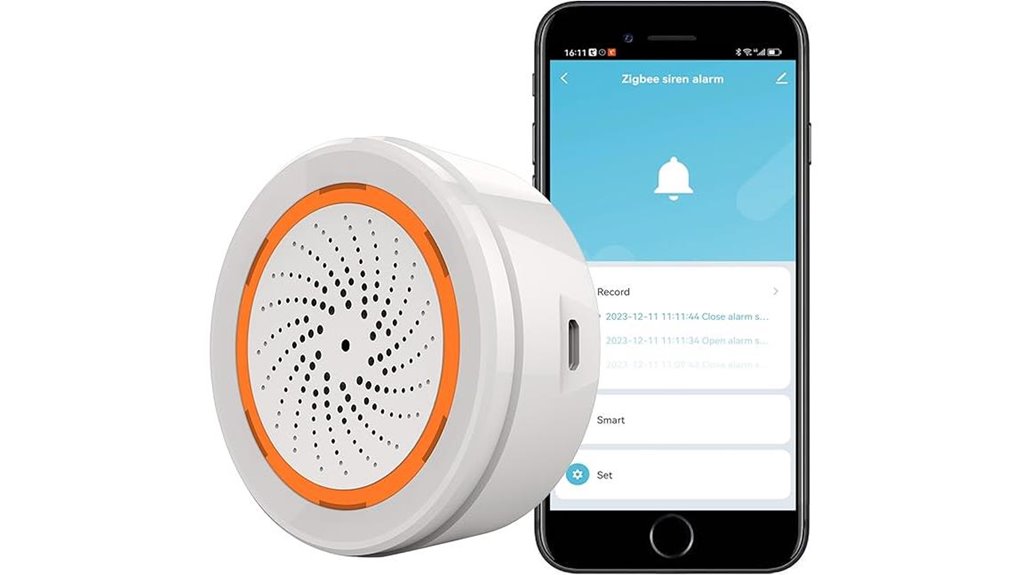 zigbee smart siren alarm