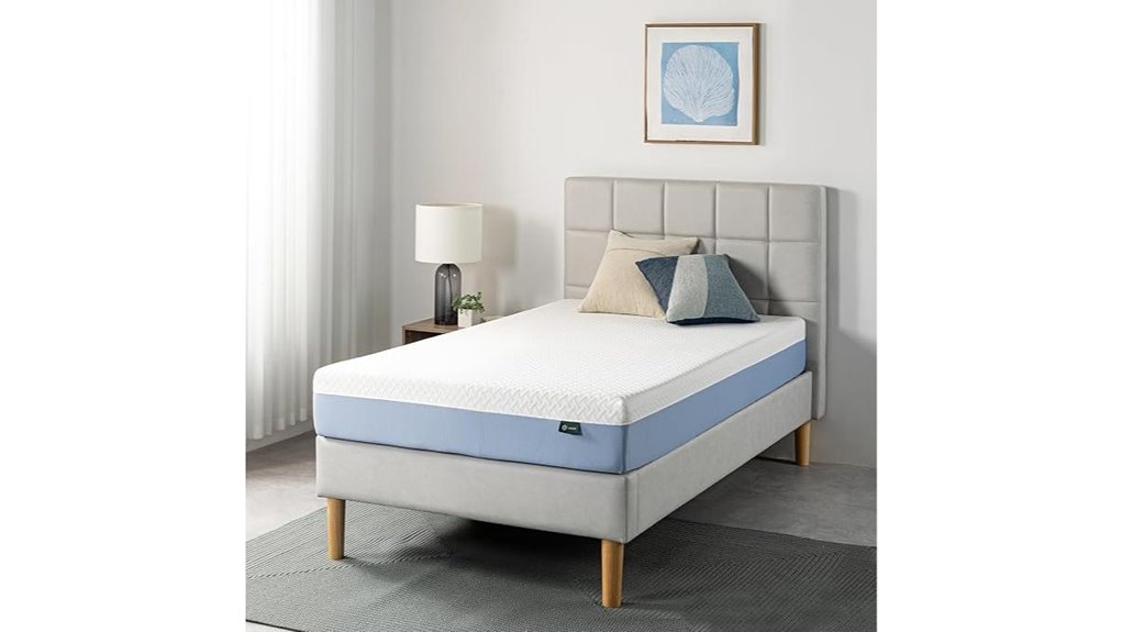 zinus twin cooling mattress