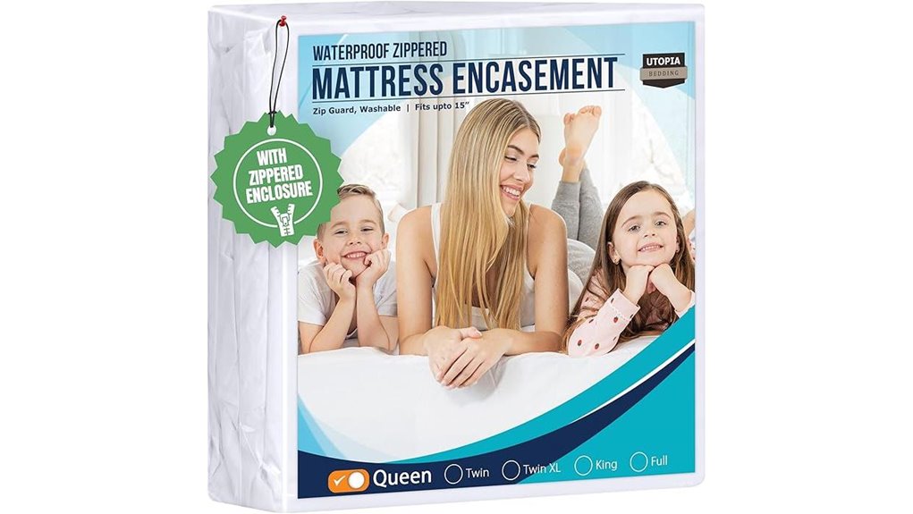 zippered queen mattress protector
