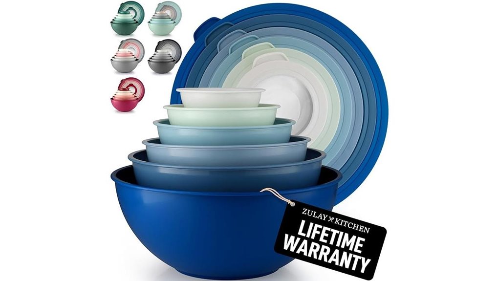 zulay 12 piece plastic bowls